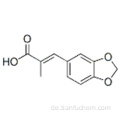 (E) -3- (1,3-Benzodioxol-5-yl) -2-methylprop-2-enosäure CAS 40527-53-5